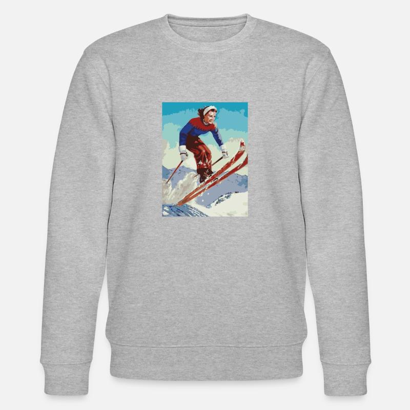Ski - Stanley/Stella Unisex Bio-Sweatshirt CHANGER  - Grau meliert