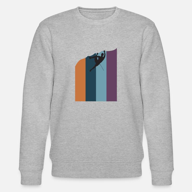 Rock Climbing - Stanley/Stella Unisex Bio-Sweatshirt CHANGER  - Grau meliert