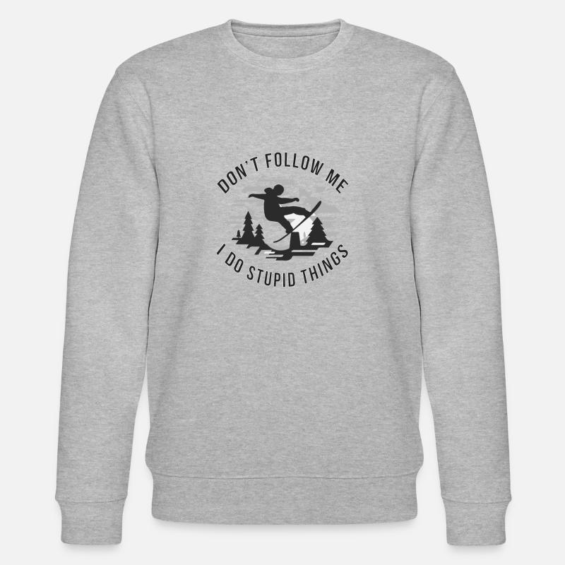 Snowboard - Sweat bio CHANGER Stanley/Stella Unisexe - gris chiné