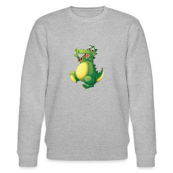 Alligator - Stanley/Stella Unisex Bio-Sweatshirt CHANGER  - Grau meliert - Vorne - Nik (191cm) & Marisol (170cm)