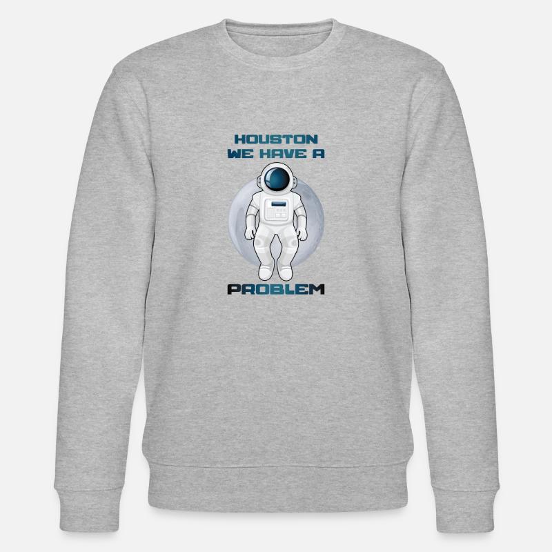 Astronaut - Stanley/Stella Unisex Bio-Sweatshirt CHANGER  - Grau meliert