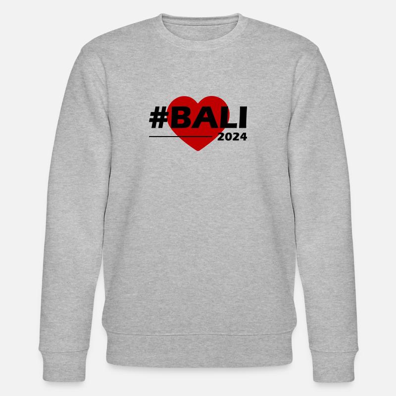 Bali 2024 Coeur Amour - Sweat bio CHANGER Stanley/Stella Unisexe - gris chiné