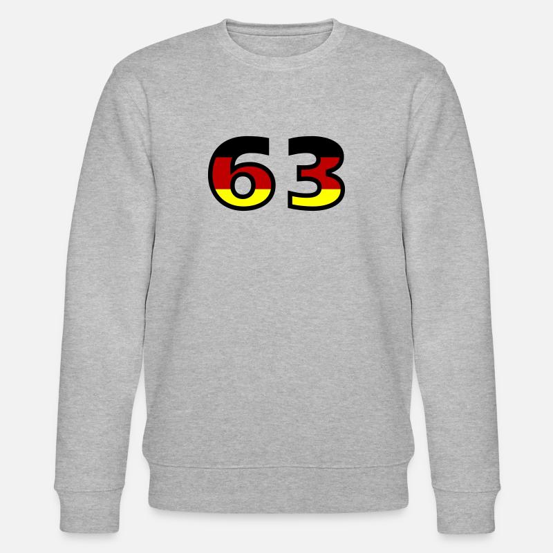 63 Numéro Allemagne Jersey - Sweat bio CHANGER Stanley/Stella Unisexe - gris chiné