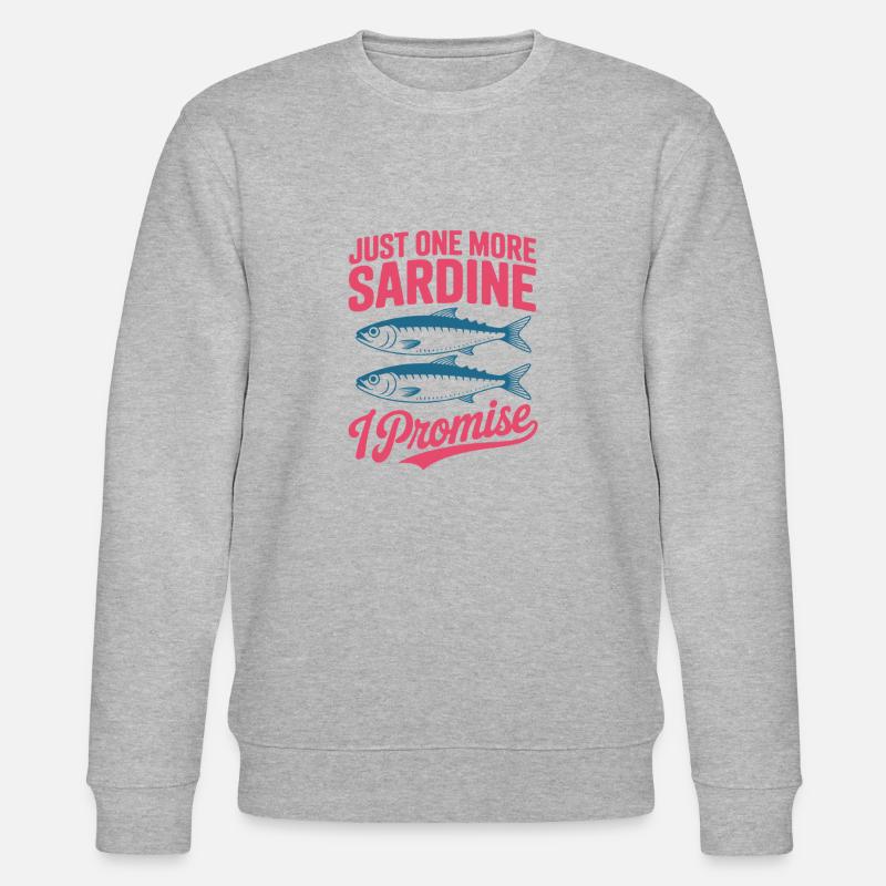 Fischkonserven Sardine - Stanley/Stella Unisex Bio-Sweatshirt CHANGER  - Grau meliert