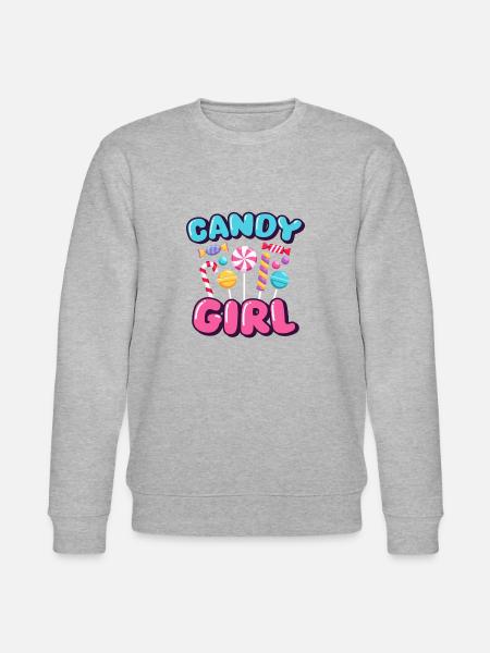 Candy Girl Candy Candies - Stanley/Stella CHANGER Unisex Organic Sweatshirt - heather grey