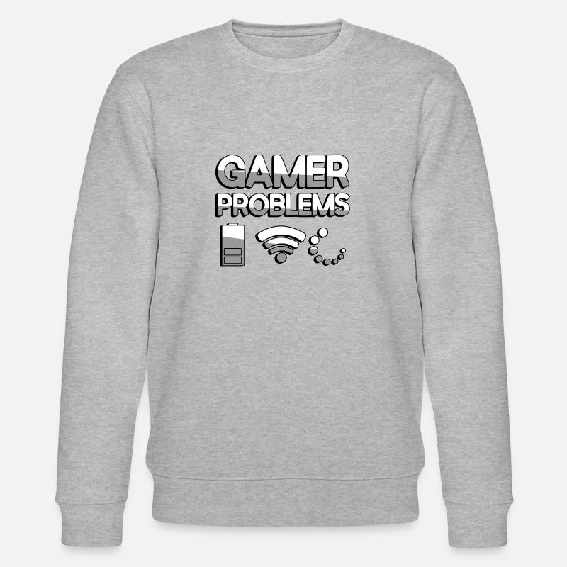GAMER PROBLEMS - Gaming - Stanley/Stella Unisex Bio-Sweatshirt CHANGER  - Grau meliert
