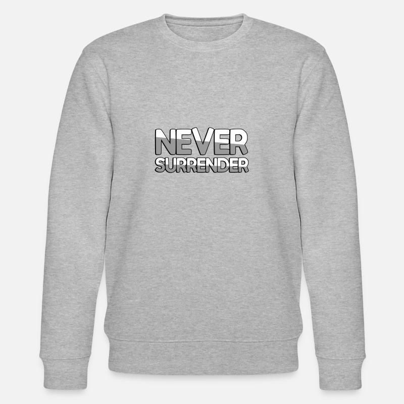 NEVER SURRENDER - Gaming - Stanley/Stella Unisex Bio-Sweatshirt CHANGER  - Grau meliert