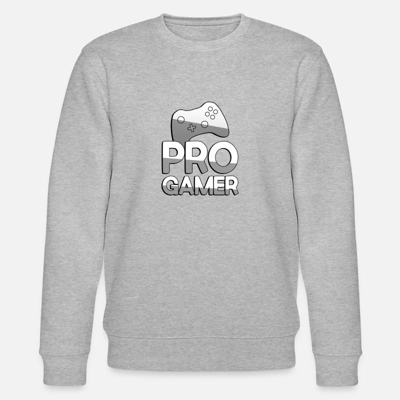 PRO GAMER + Controller - Gaming - Stanley/Stella Unisex Bio-Sweatshirt CHANGER  - Grau meliert