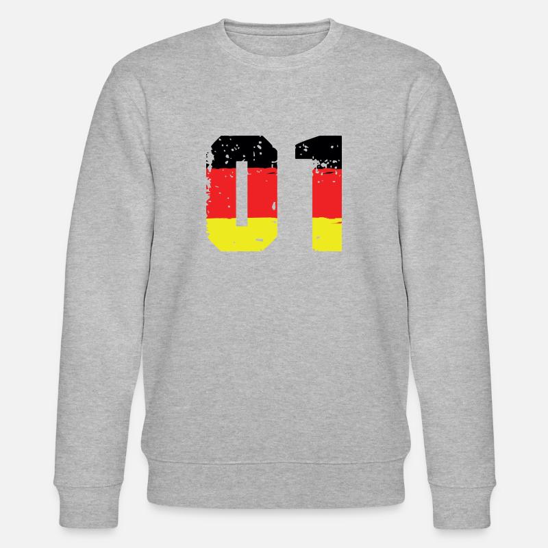 1 Numéro Allemagne Jersey - Sweat bio CHANGER Stanley/Stella Unisexe - gris chiné