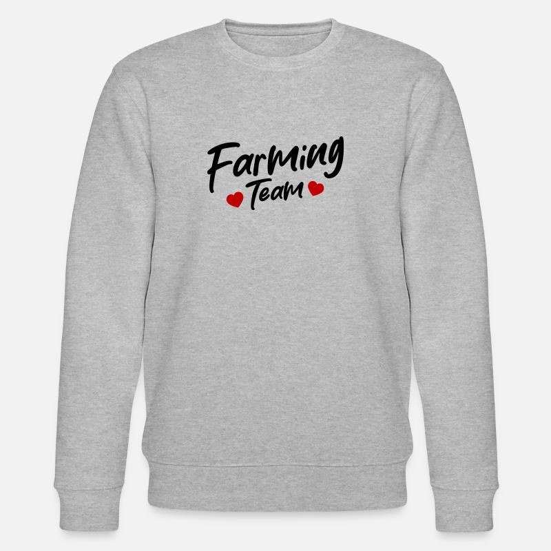 Farming Team - Stanley/Stella Unisex Bio-Sweatshirt CHANGER  - Grau meliert