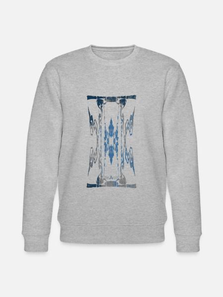 Abstract No.73 (designed by HeiArts) - Stanley/Stella CHANGER Unisex Organic Sweatshirt - heather grey