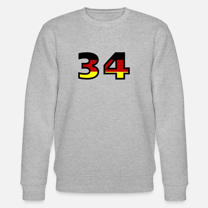 34 Numéro Allemagne Jersey - Sweat bio CHANGER Stanley/Stella Unisexe - gris chiné