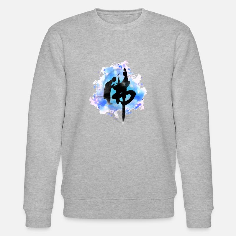 Buddhism - Stanley/Stella Unisex Bio-Sweatshirt CHANGER  - Grau meliert
