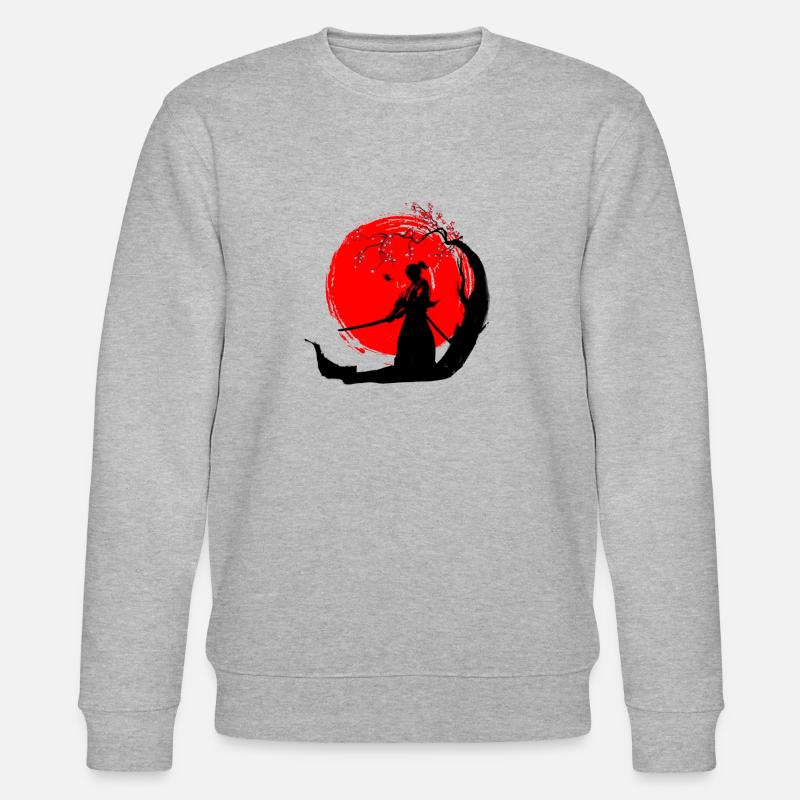 Samurai - Stanley/Stella Unisex Bio-Sweatshirt CHANGER  - Grau meliert