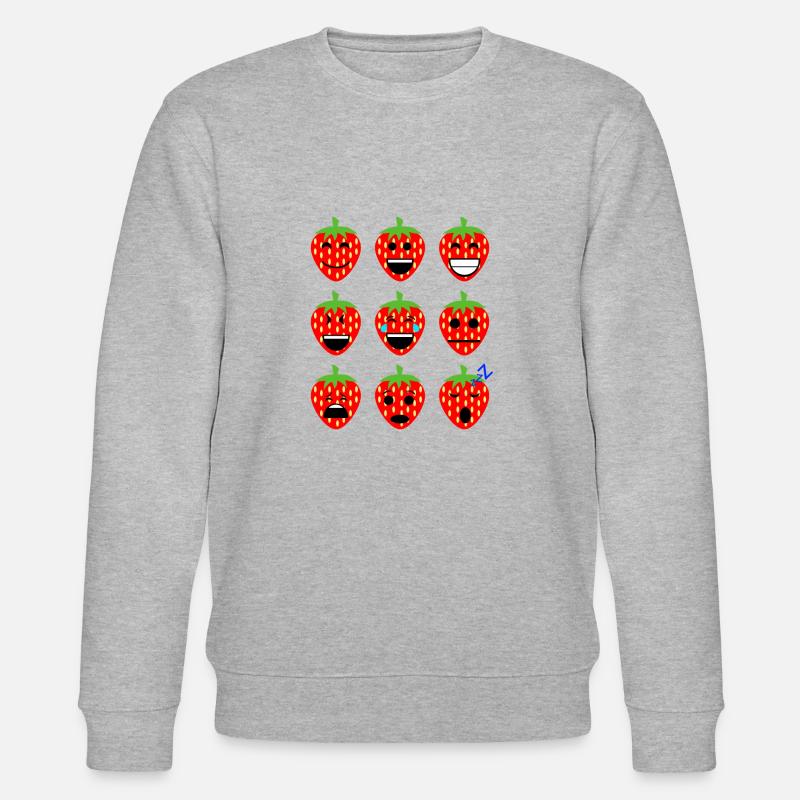 Fraises - Sweat bio CHANGER Stanley/Stella Unisexe - gris chiné
