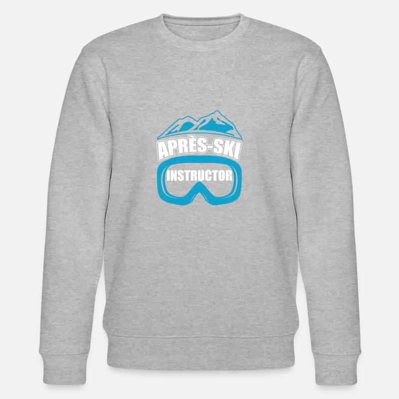 Moniteur de ski apre - Sweat bio CHANGER Stanley/Stella Unisexe - gris chiné