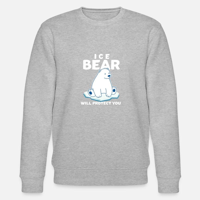 Eisbär - Stanley/Stella Unisex Bio-Sweatshirt CHANGER  - Grau meliert
