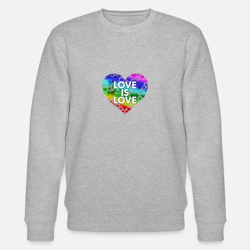Love Is Love Sf - Stanley/Stella Unisex Bio-Sweatshirt CHANGER  - Grau meliert