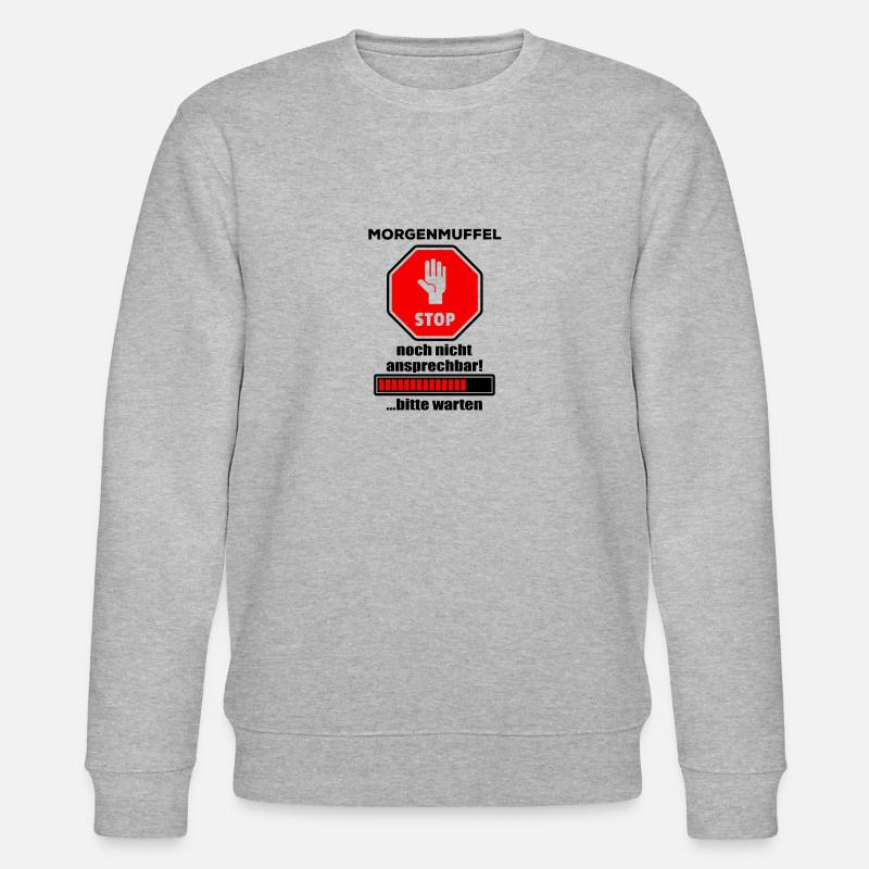 Morgenmuffel - Stanley/Stella Unisex Bio-Sweatshirt CHANGER  - Grau meliert