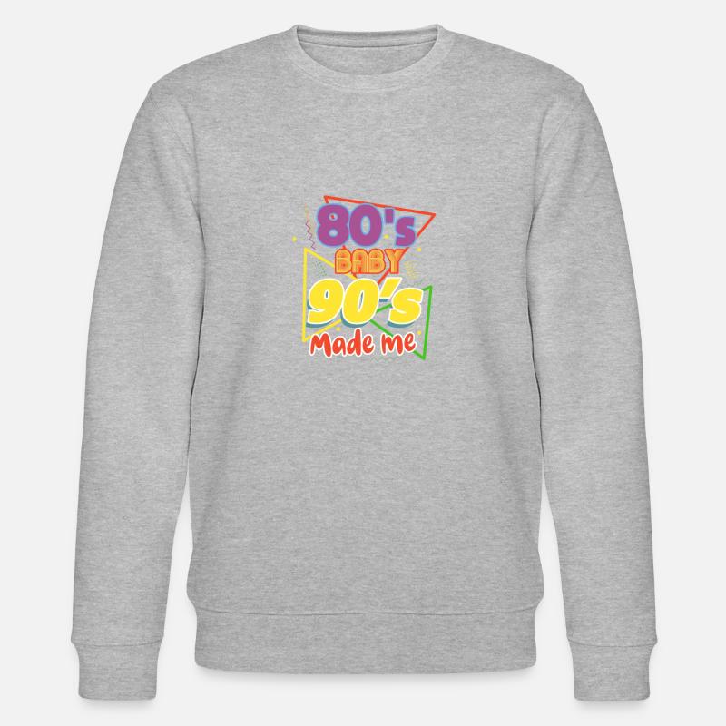 80er 90er - Stanley/Stella Unisex Bio-Sweatshirt CHANGER  - Grau meliert