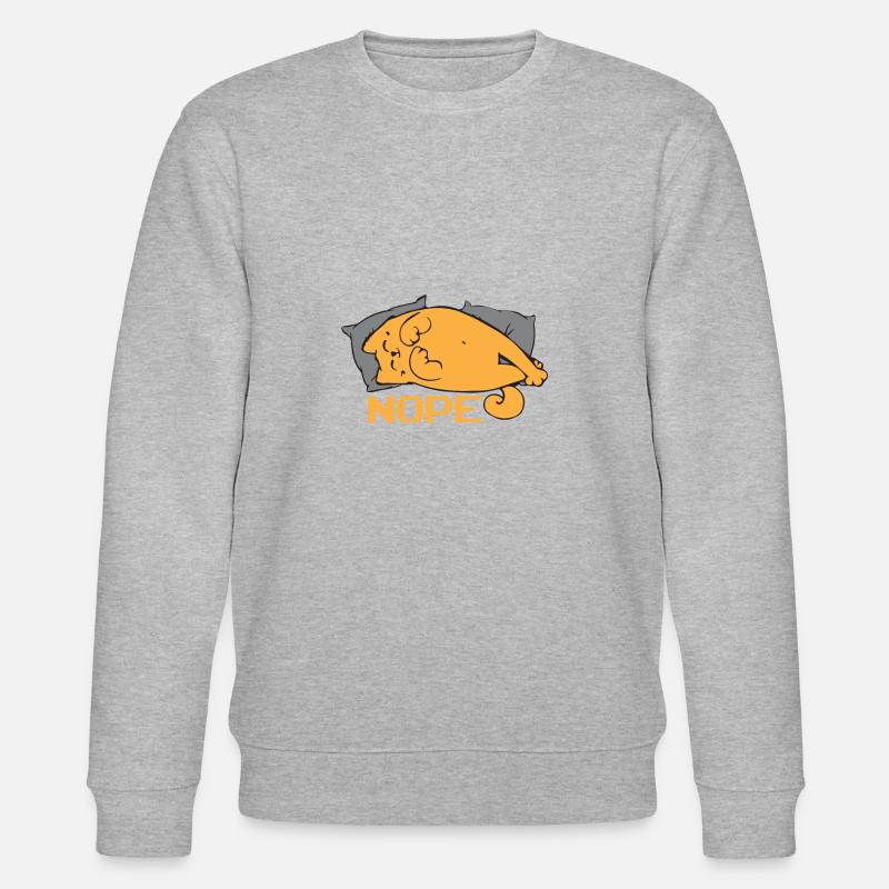 Cat says nope - Stanley/Stella Unisex Bio-Sweatshirt CHANGER - Grau meliert