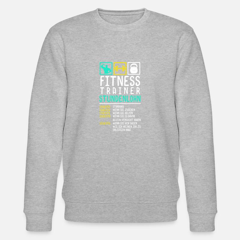Fitnesstrainer - Stanley/Stella Unisex Bio-Sweatshirt CHANGER - Grau meliert