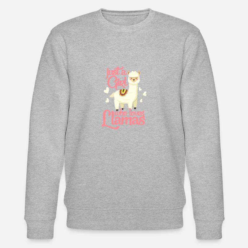 Lama - Stanley/Stella Unisex Bio-Sweatshirt CHANGER  - Grau meliert
