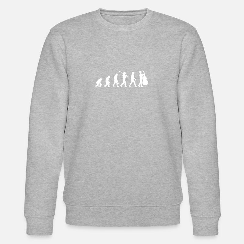 Kontrabass Evolution - Stanley/Stella Unisex Bio-Sweatshirt CHANGER  - Grau meliert