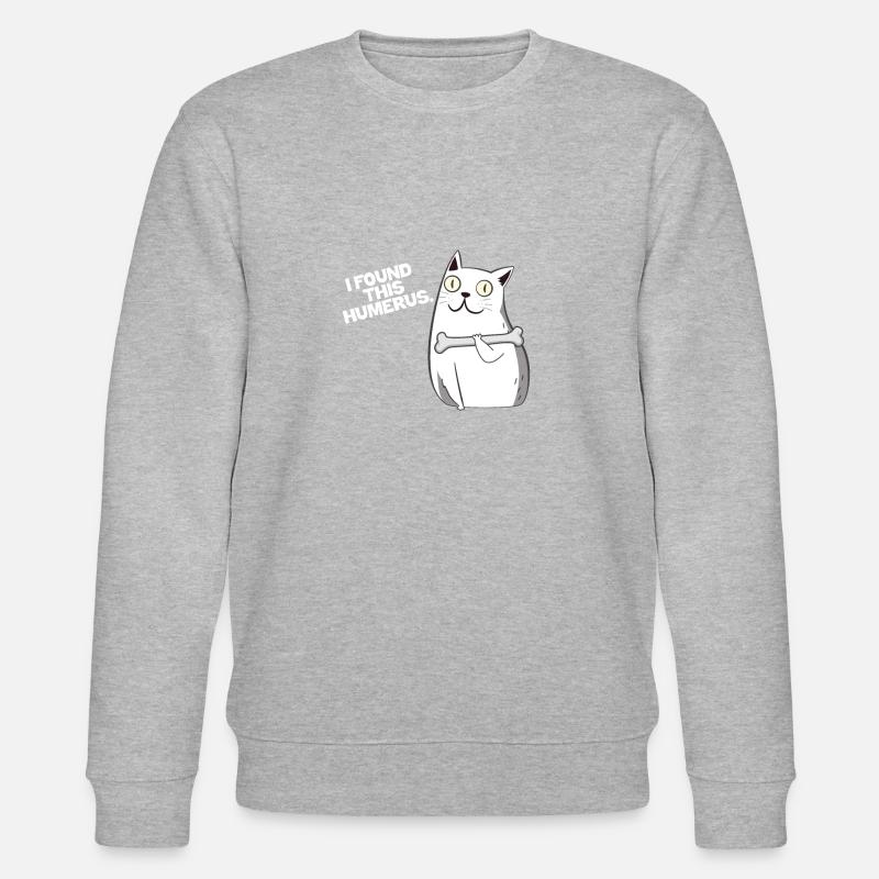 Os de chat humérus - Sweat bio CHANGER Stanley/Stella Unisexe - gris chiné