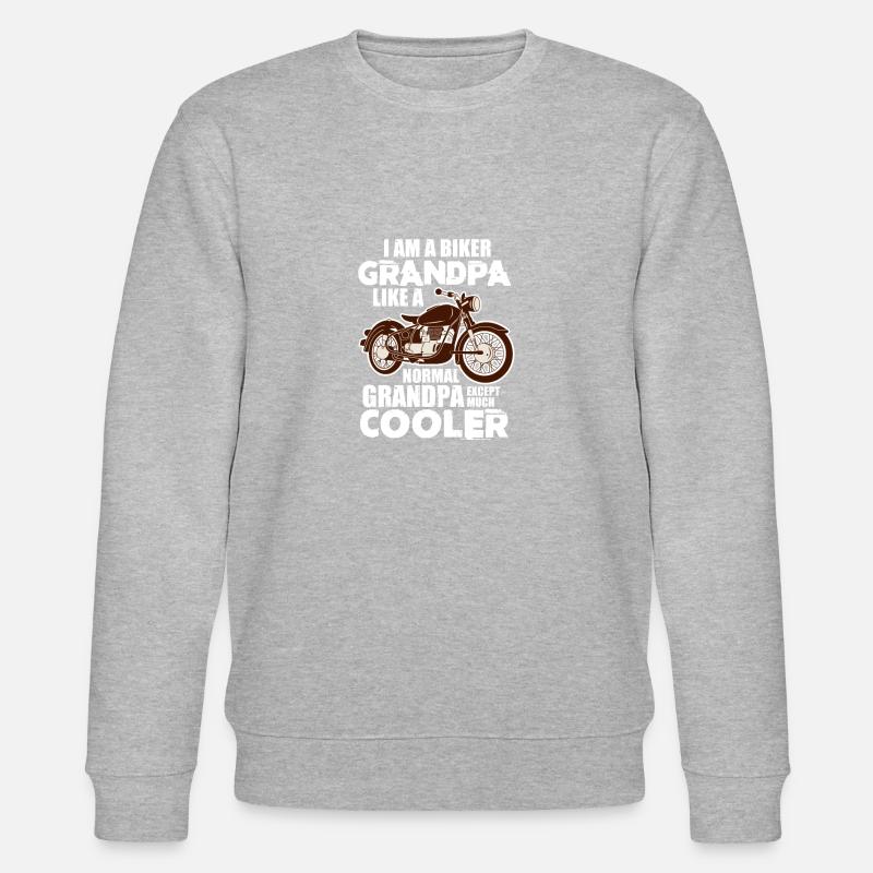 Biker Opa - Stanley/Stella Unisex Bio-Sweatshirt CHANGER  - Grau meliert