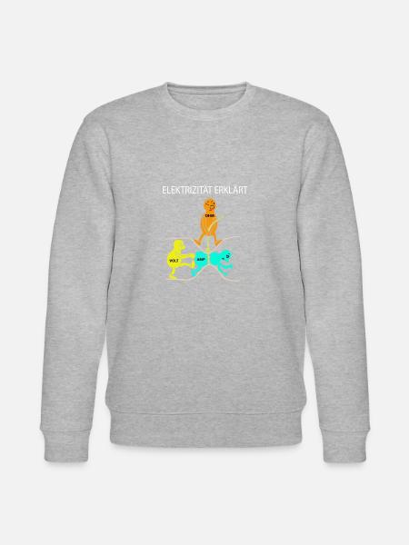 L'électricité clarifie simplement - Sweat bio CHANGER Stanley/Stella Unisexe - gris chiné