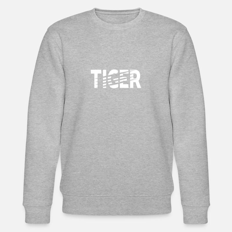 TIGER - Stanley/Stella Unisex Bio-Sweatshirt CHANGER - Grau meliert