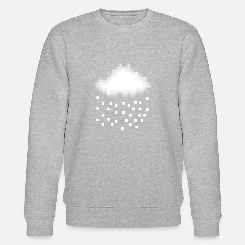 Les pixels de neige - Sweat bio CHANGER Stanley/Stella Unisexe - gris chiné