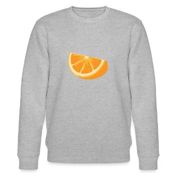 Tranche d'orange - Sweat bio CHANGER Stanley/Stella Unisexe - gris chiné - Devant - Nik (191cm) & Marisol (170cm)