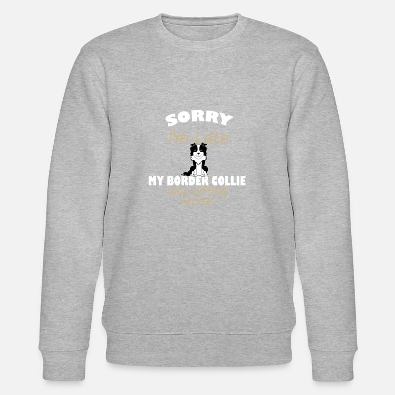 border collie - Stanley/Stella Unisex Bio-Sweatshirt CHANGER  - Grau meliert
