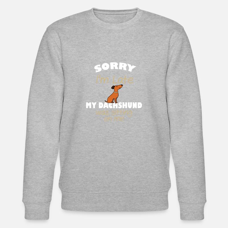 dachshund - Stanley/Stella CHANGER Unisex Organic Sweatshirt - heather grey