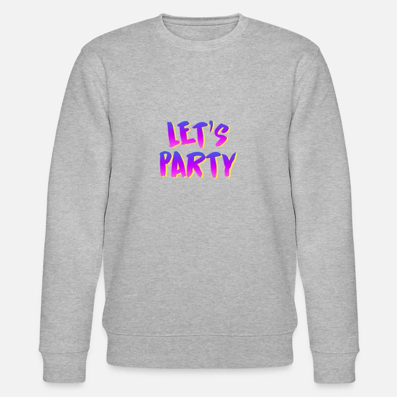 Lets Party - Stanley/Stella Unisex Bio-Sweatshirt CHANGER  - Grau meliert