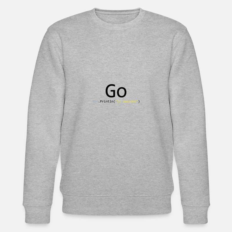 Go is awesome - Sweat bio CHANGER Stanley/Stella Unisexe - gris chiné
