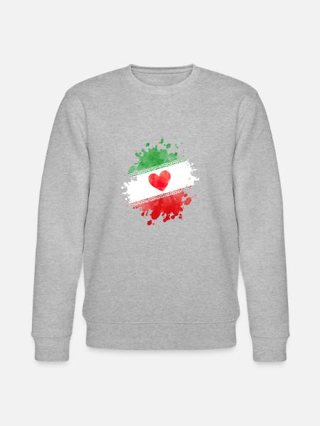 drapeau iranien - Sweat bio CHANGER Stanley/Stella Unisexe - gris chiné