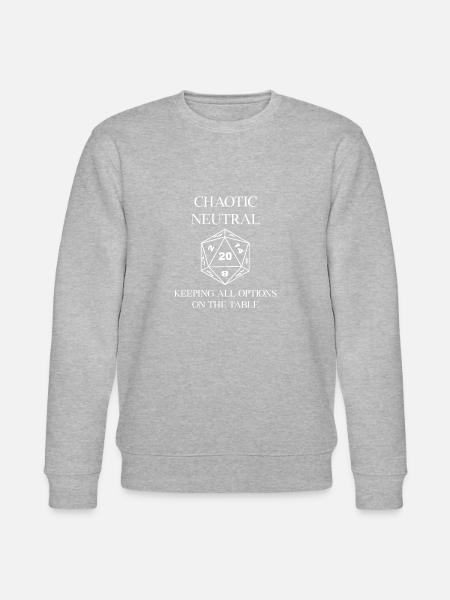 Chaotic Neutral. - Stanley/Stella CHANGER Unisex Organic Sweatshirt - heather grey