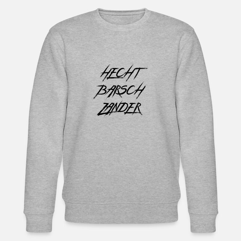 Hecht Barsch Zander scratchy - Stanley/Stella Unisex Bio-Sweatshirt CHANGER  - Grau meliert