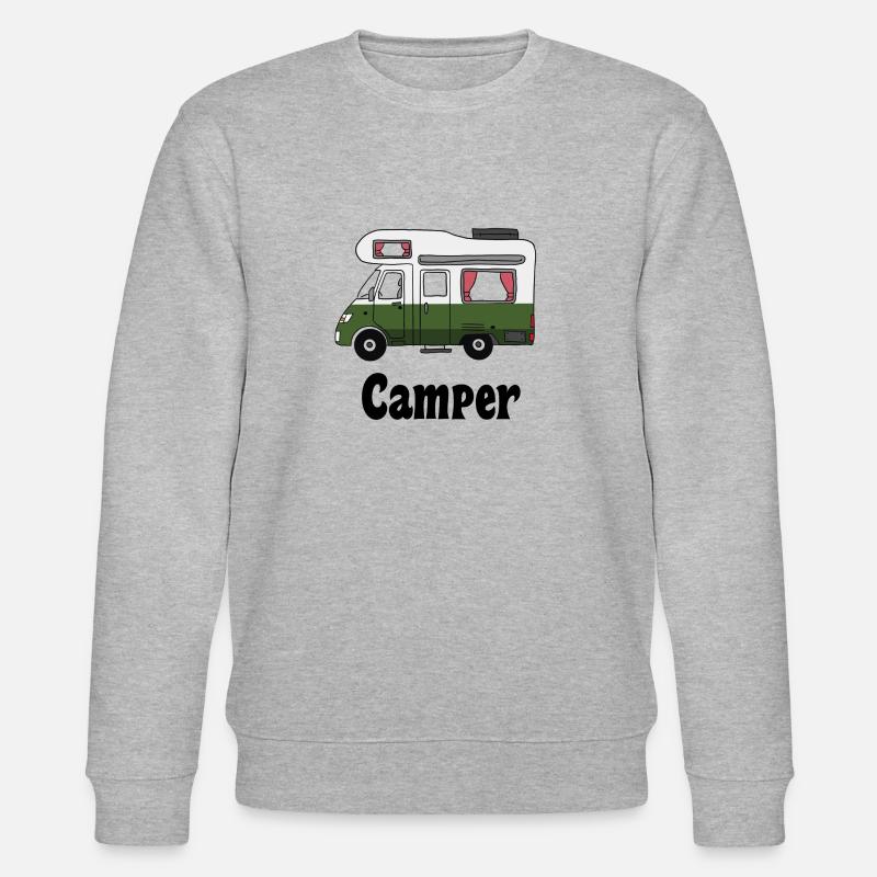 Camper Wohnmobil Caravan - Stanley/Stella Unisex Bio-Sweatshirt CHANGER  - Grau meliert