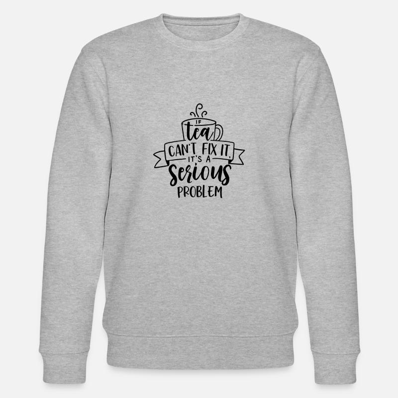 Tee kaffee Problem - Stanley/Stella Unisex Bio-Sweatshirt CHANGER  - Grau meliert