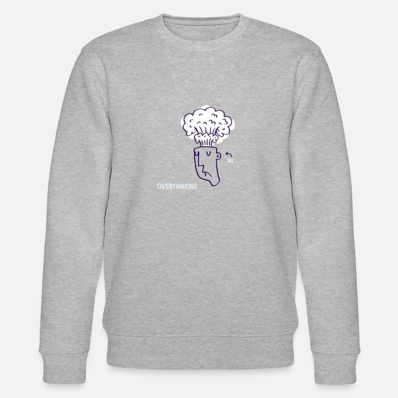 Overthinking - Stanley/Stella Unisex Bio-Sweatshirt CHANGER  - Grau meliert