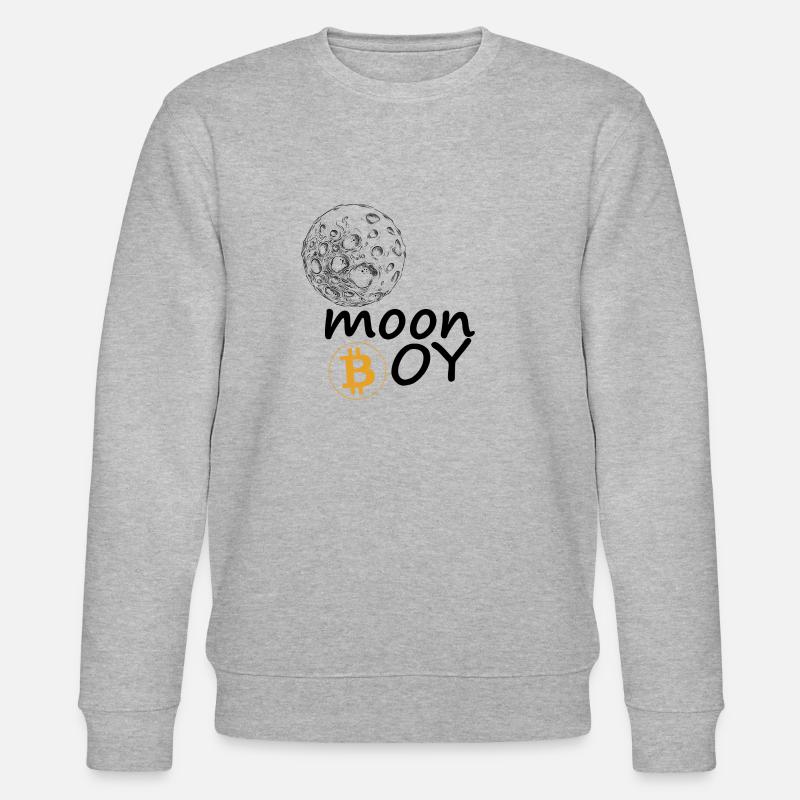 T-shirt Crypto - Moon boy - Sweat bio CHANGER Stanley/Stella Unisexe - gris chiné