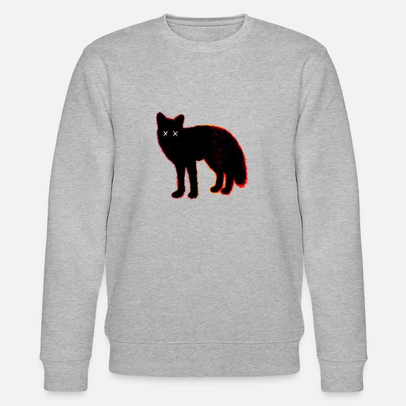 Dead Black Fox - Stanley/Stella Unisex Bio-Sweatshirt CHANGER  - Grau meliert