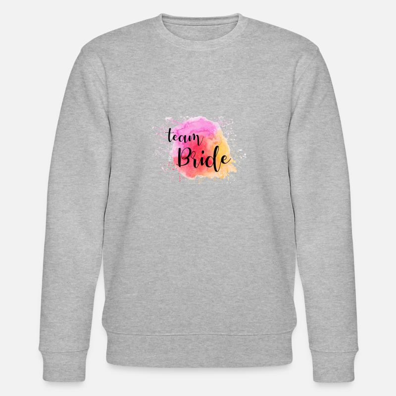 Team Bride JGA - Stanley/Stella Unisex Bio-Sweatshirt CHANGER  - Grau meliert