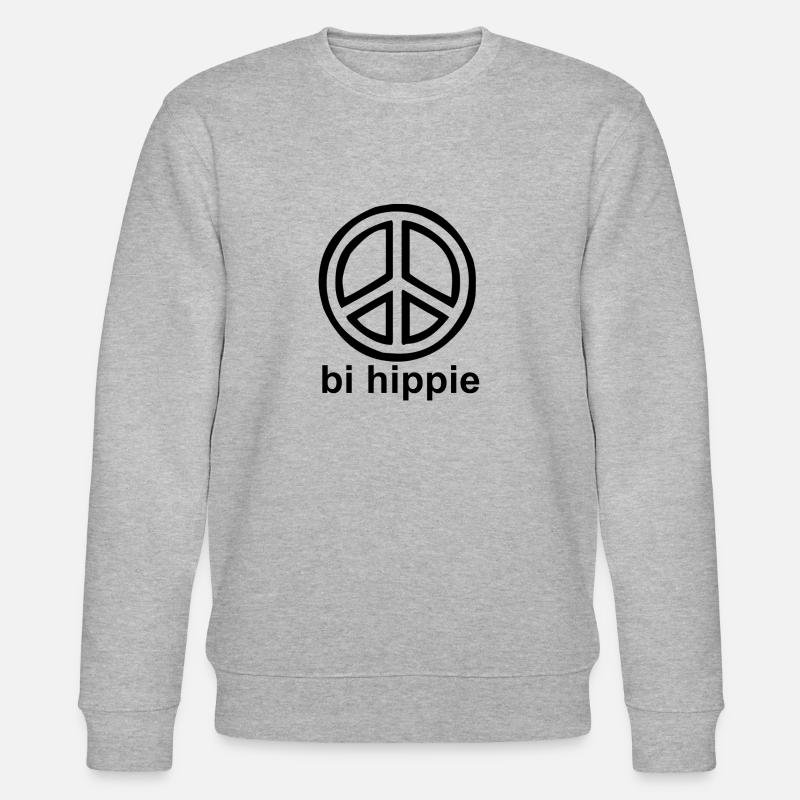 bi hippie - pride Design - Stanley/Stella Unisex Bio-Sweatshirt CHANGER  - Grau meliert