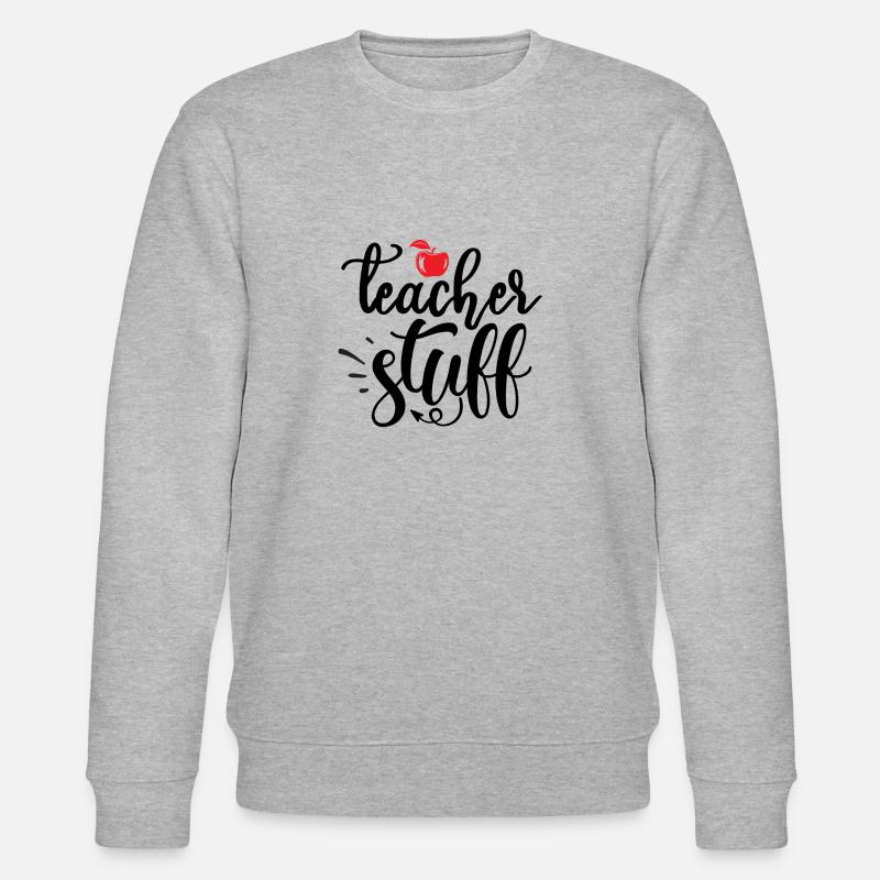 teacher stuff - Stanley/Stella Unisex Bio-Sweatshirt CHANGER  - Grau meliert