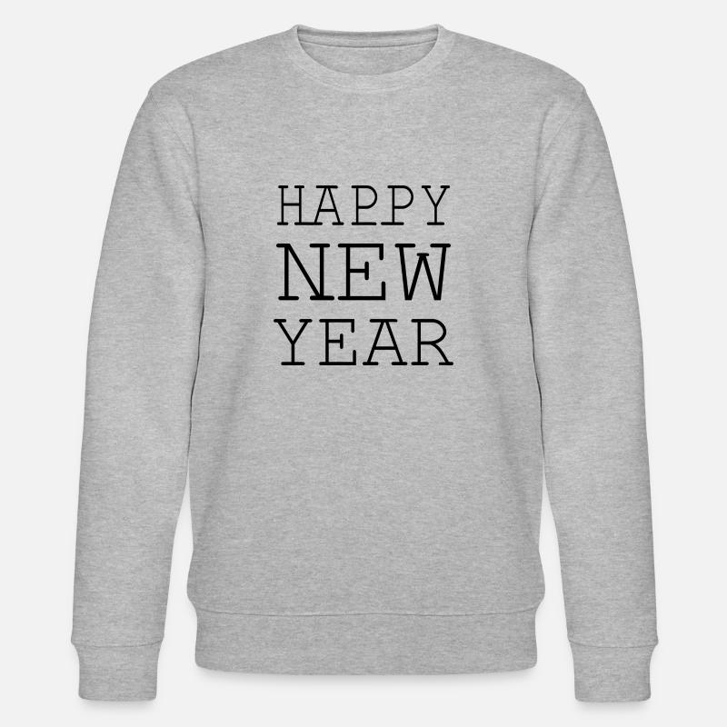 Happy new year - Stanley/Stella Unisex Bio-Sweatshirt CHANGER  - Grau meliert